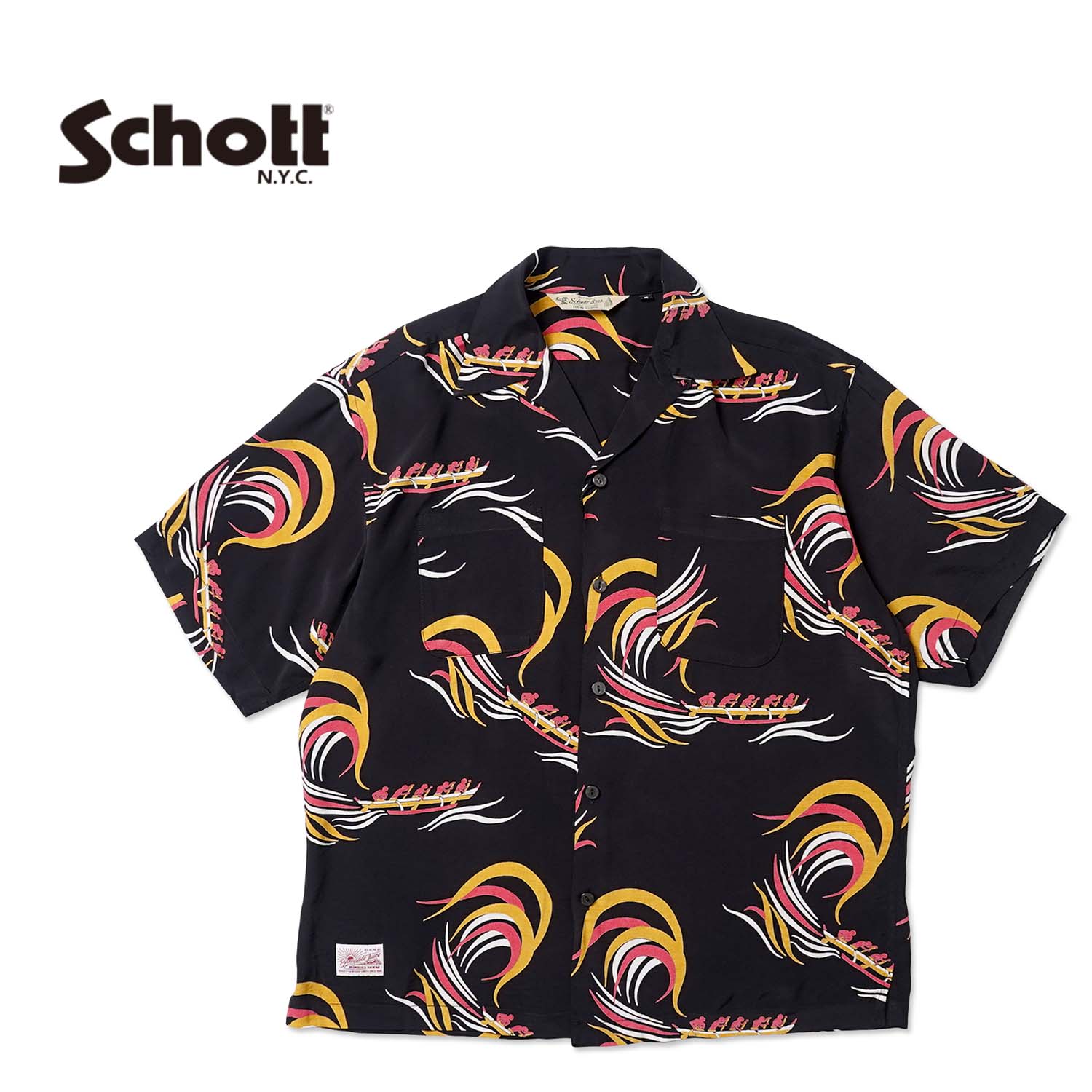 Rakuten - Schott ショット 半袖 アロハシャツSchott×Pineapple Juice“BOAT RAYON SHIRT”782-6123014