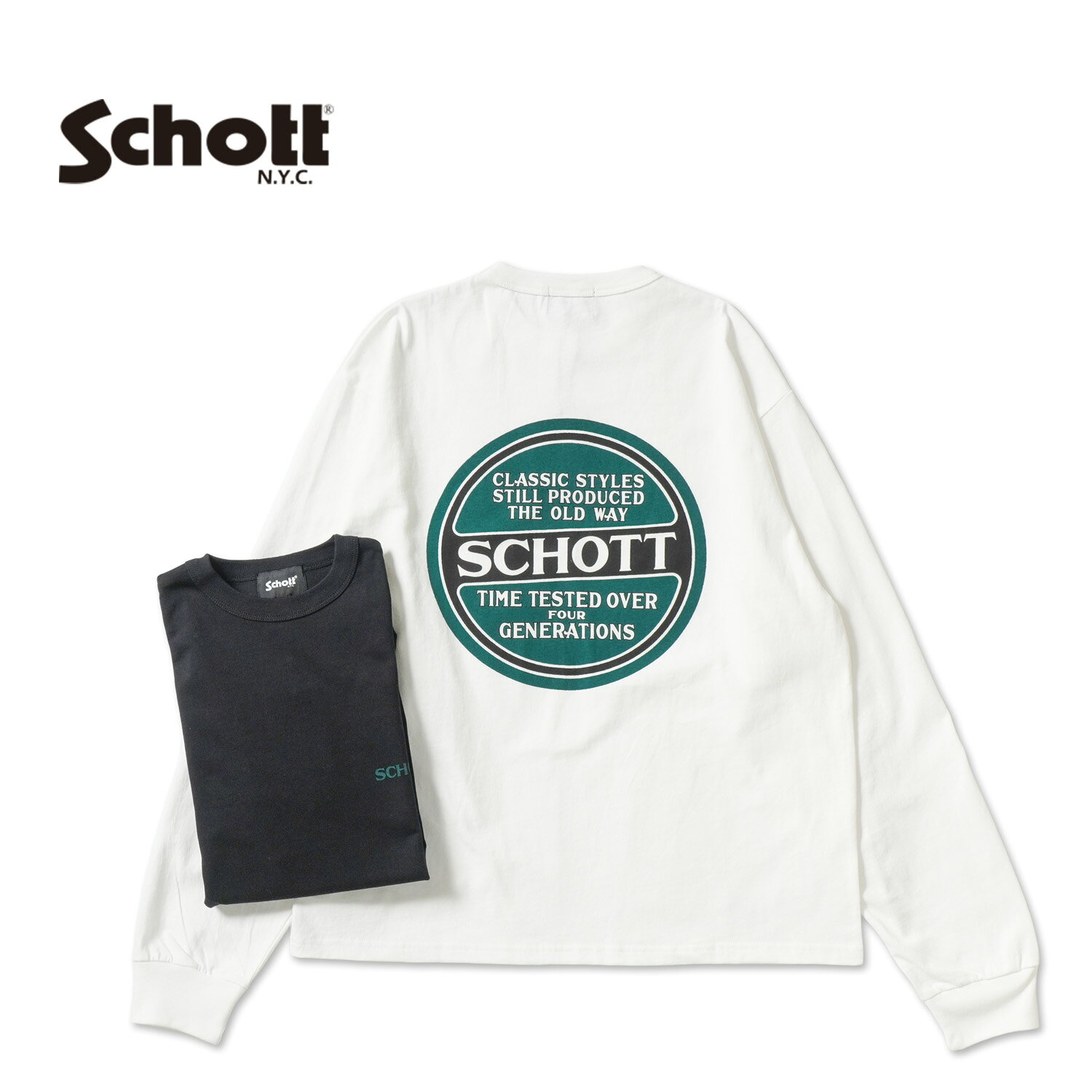 Rakuten - Schott ショット 長袖Tシャツ 