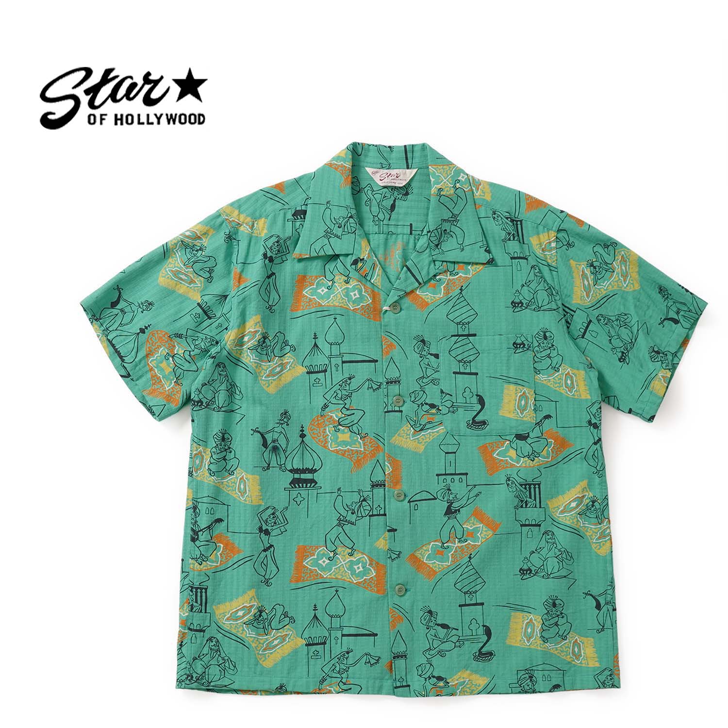 Rakuten - STAR OF HOLLYWOOD スターオブハリウッド半袖 シャツDOBBY COTTON OPEN SHIRT“MAGIC CARPET”SH39716
