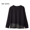 MR.OLIVE ~X^[I[u TVcWASHABLE WOOLY COMBI BORDER