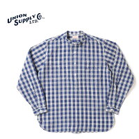 UNIONSUPPLY˥󡦥ץ饤Ĺµ"UNIONSUPPLY10oz.PALAKACHECKPULLOVERSHIRT"US27124