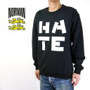 NORMAN m} XEFbg Logo Print Crew Neck Sweat 