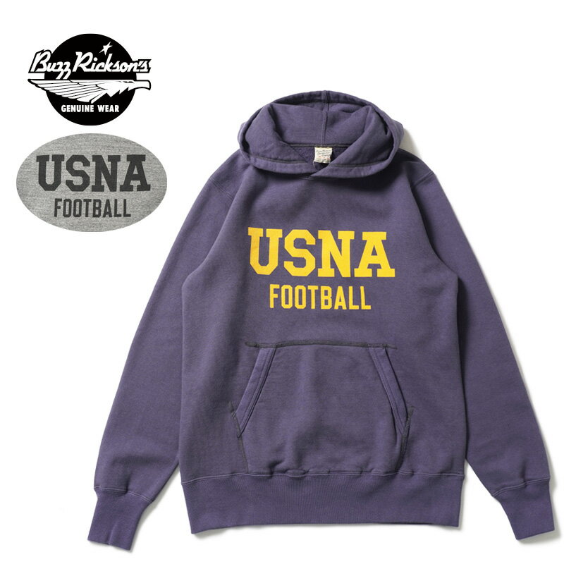 BUZZ RICKSON'S バズリクソンズ スウェット パーカー"SWEAT PARKA U.S. NAVAL ACADEMY"BR69640