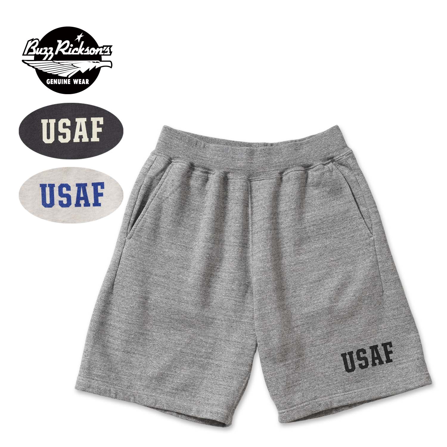 Rakuten - BUZZ RICKSON'S バズリクソンズ ハーフパンツSWEAT SHORTS “USAF”BR52657