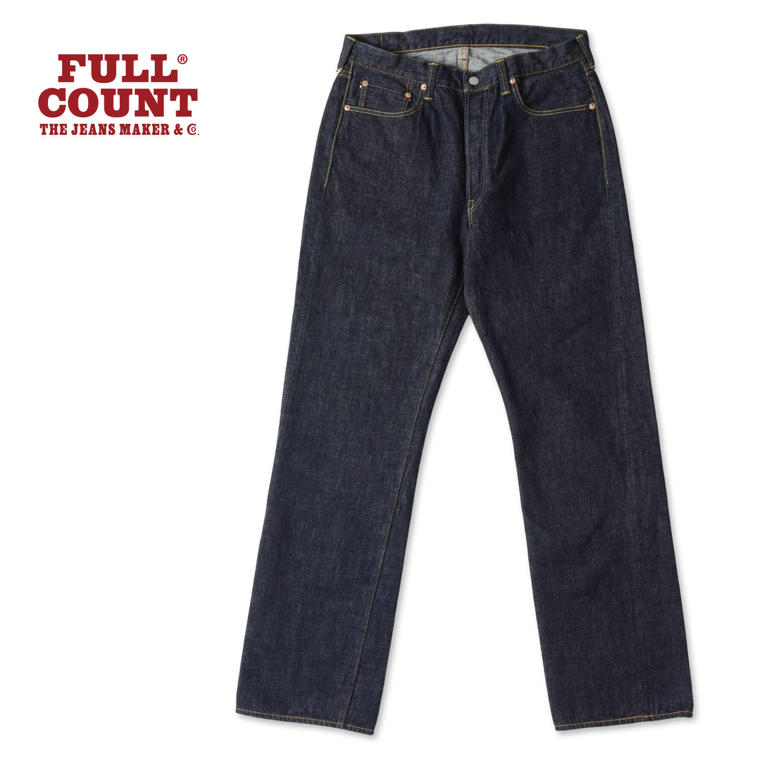 Rakuten - FULLCOUNT フルカウントパンツ“Straight Denim”ONE WASH1101W