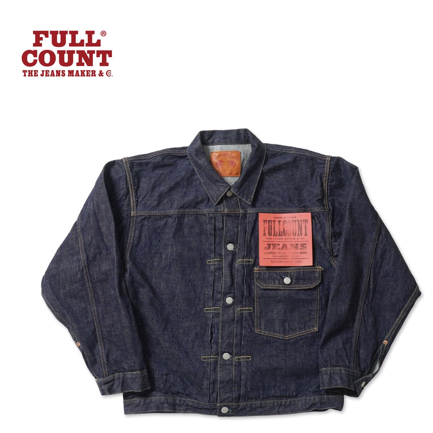 Rakuten - FULLCOUNT フルカウント デニム ジャケット“TYPE 1 DENIM JACKET 13.7oz”2107W-20