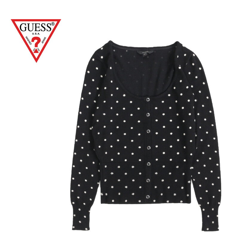 GUESS ゲス ウィメンズカーディガンL/S PRINT ICONIC CARDIGANW51R70Z1090