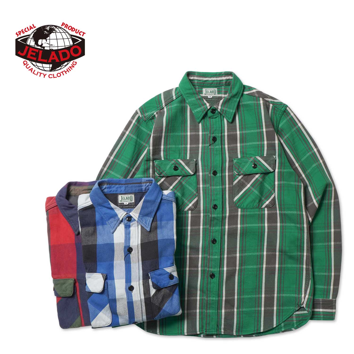 JELADO ジェラード 長袖 シャツ“Unionworkers Shirt Regular”JP82127