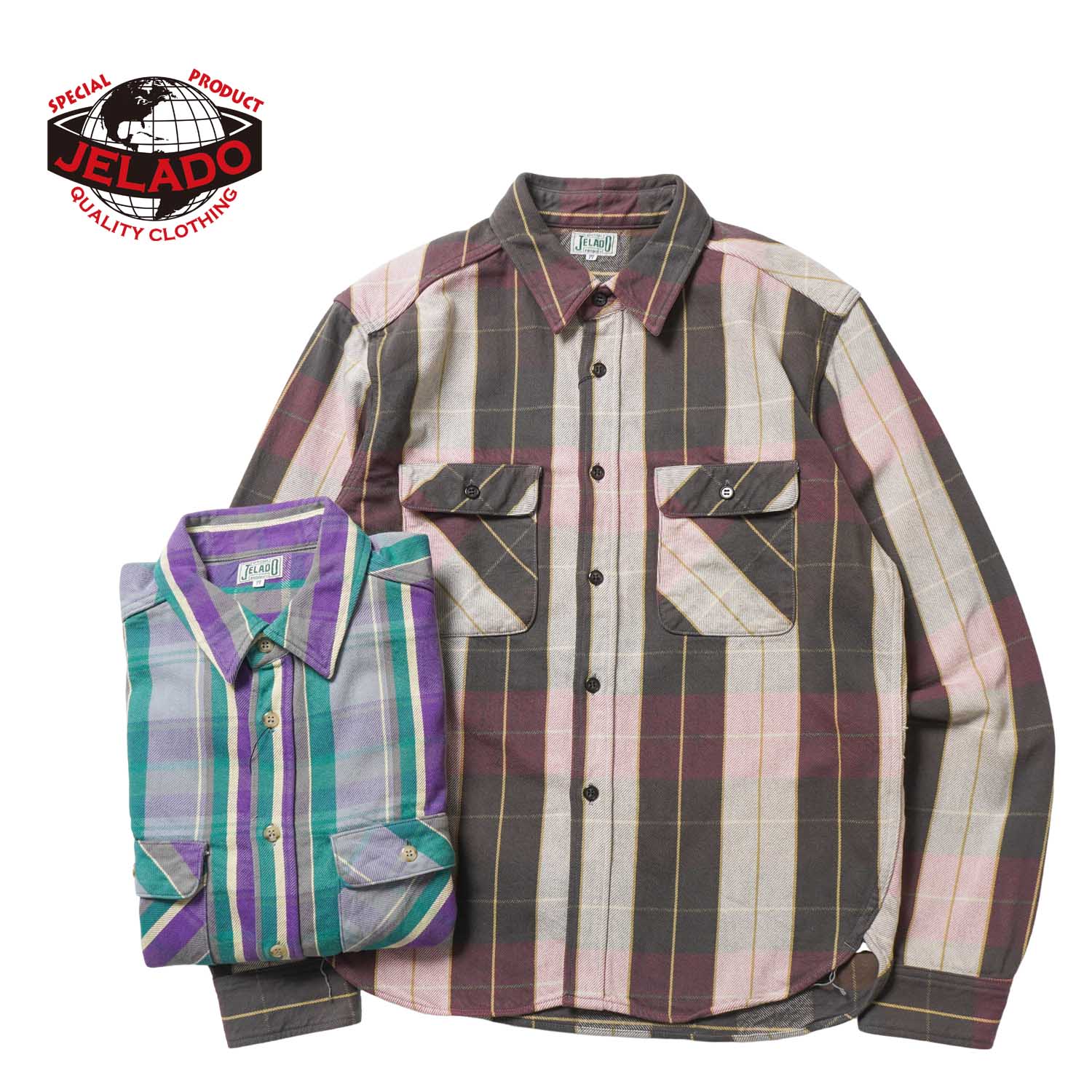 Rakuten - JELADO ジェラード 長袖 シャツ“Unionworkers Shirt Short”JP12106