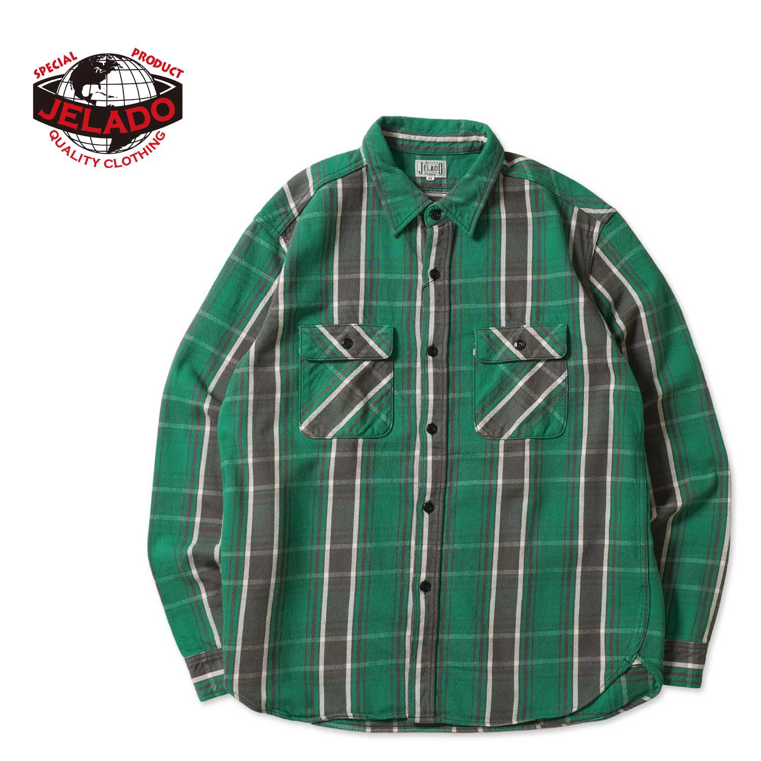 JELADO ジェラード 長袖 シャツ“Unionworkers Shirt Regular Over Sea”JP82128