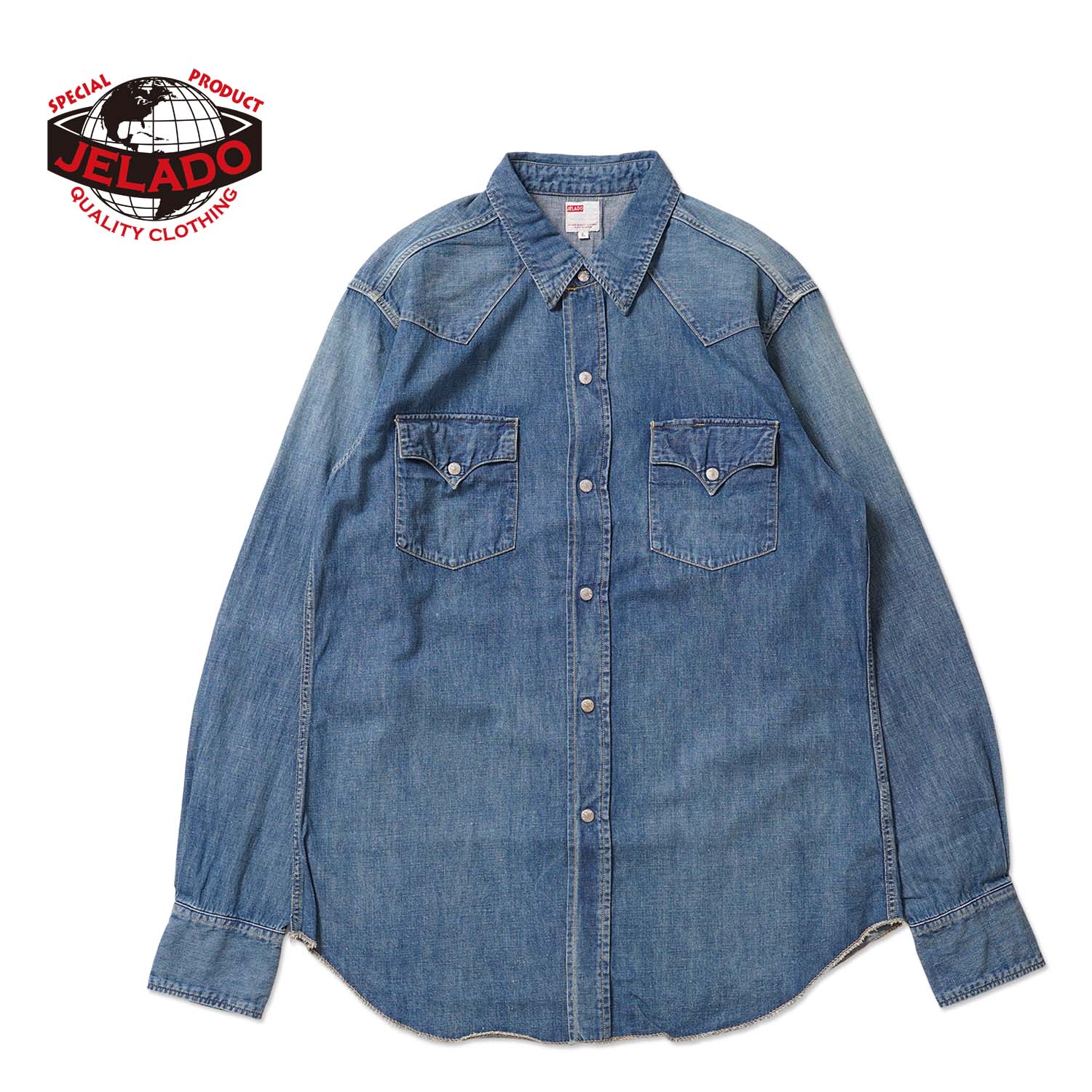 Rakuten - JELADO ジェラード 長袖シャツ“Faded Denim Vaquero Shirt”JP21128