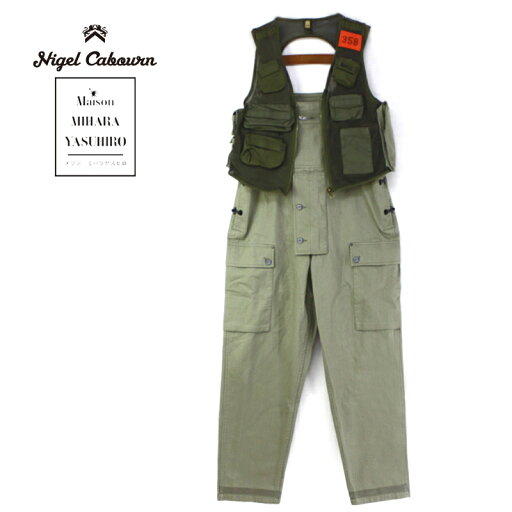 Nigel Cabourn ナイジェルケーボン オーバーオール Nigel Cabourn×Maison MIHARA YASUHIRO"SURVIVAL DUNGAREE"80403950500