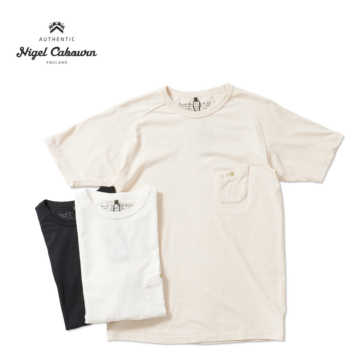 Rakuten - Nigel Cabourn ナイジェルケーボン半袖Tシャツ“[CLASSIC] 5.6oz BASIC T-SHIRT”80520021020
