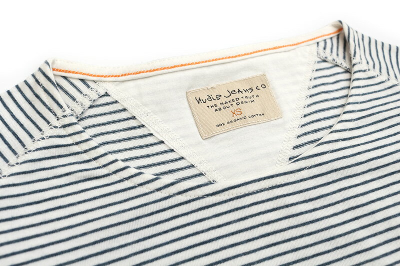 nudie jeans ヌーディージーンズ 長袖Tシャツ"OTTO RAGLAN STRIPED"131390