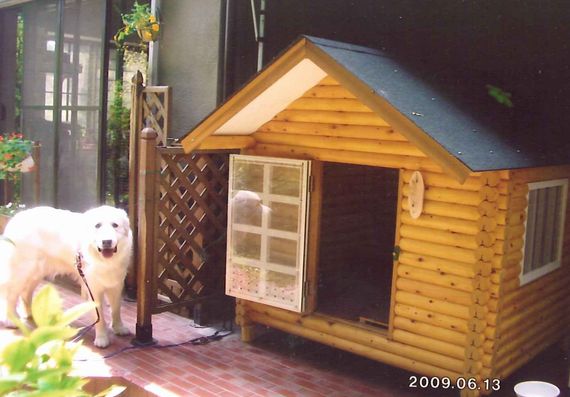 ログペットハウス 1400型 スタンダード犬小屋 小型犬 中型犬 大型犬 犬舎 柴犬 ラブラドールレトリバー ゴールデンレトリバー 犬小屋 屋外