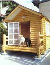 ログペットハウス 1550型 デラックス 犬舎 柴犬 犬小屋 大型犬 中型犬 小型犬 ゴールデンレトリバー ラブラドールレトリバー 屋外