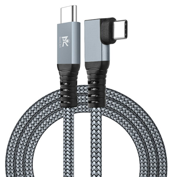 RoiCiel USB-C to USB-C VRケーブル Linkケーブル VRヘッドセット 専用 および ゲーム PC用 の 高速データ転送 USB-Cケーブル PD60W 5Gbps USB3.1 Gen1 高速 データ転送 & 充電コード Steam Q2 1 Pro Pico 4 Rift など VRヘッドセット 用 ディアルズシーリズ