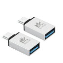 (Roiciel)Type Cアダプタ3.1 TypeCオス to USB-Aメス 変換 コネクタ OTG対応 USB3.1 高速データ転送 急速充電対応 アルミ製 軽量 USB-C コンバータNew Macbook/Chromebook Pixel/MSI mainboard Z79など対応