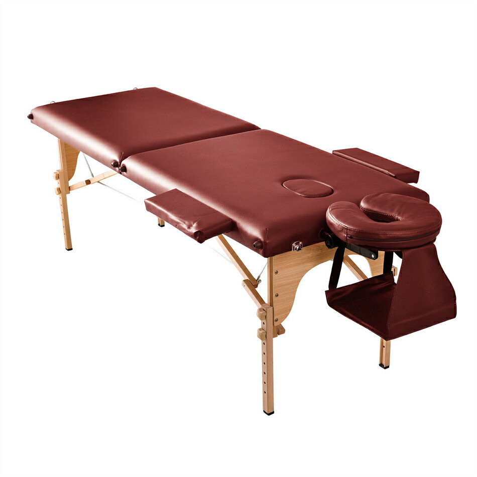 【スーパーSALE 半額50%OFF】 【人気商品】【ワイン】 マッサージベッド 折りたたみ コンパクト 超軽量 エステベッド 5カラー選べる マッサージ台 施...