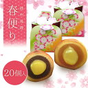 【六萬石 翌日配達】和菓子 ギフト 春限定 栗まんじゅう『春だより 20個入』白あん こしあん 練乳 饅頭 栗饅頭 六萬石 代表銘菓 お彼岸 お供え 手土産 お...
