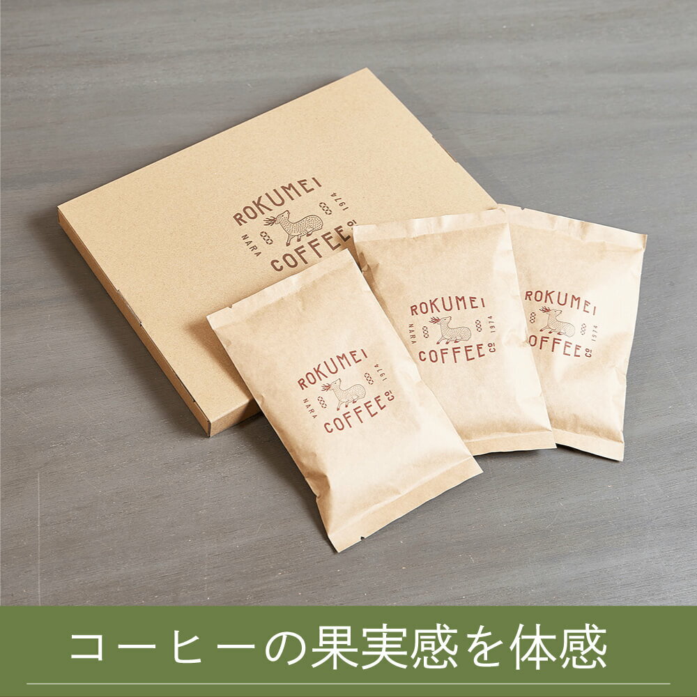 ロクメイコーヒー コーヒー コーヒー豆 フルーティセット 100g × 3種 飲み比べ ロクメイコーヒー | ネコポス 送料無料 コーヒー豆 珈琲豆 スペシャルティコーヒー スペシャリティコーヒー 粉 豆のまま 中挽き 粗挽き ストレートコーヒー シングルオリジン ブレンド 人気 お試し 飲み比べ