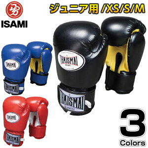 【ISAMI・イサミ】ボクシンググローブ タイサマイ キッズスパーリンググローブPU BX-21（BX21） XSサイズ 2oz キックボクシング 格闘技 子供用 少年用