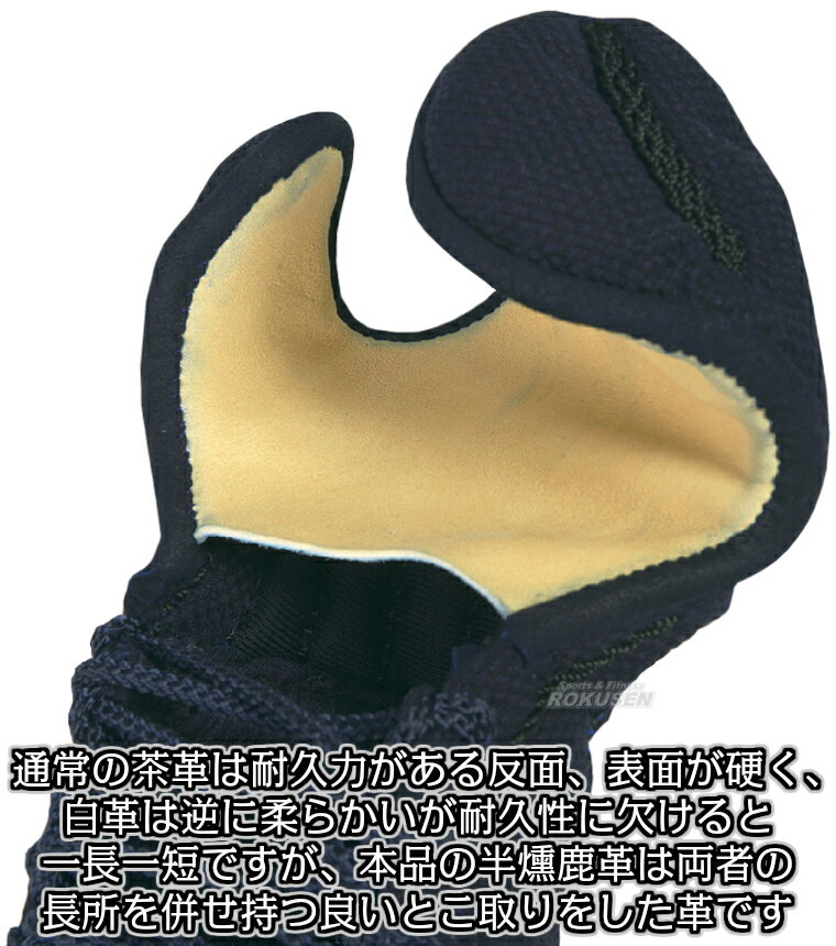 【松勘】剣道防具 甲手単品 閃HIRAMEKI BLUE 総刺（ヘリ紺革）防具 8403BO 小手 籠...