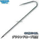 【三和体育】グラウンドロープ用釘 CN型 50本入り S-0604（S0604） グランドロープ杭 グランドロープ用クイ SANWA TAIKU