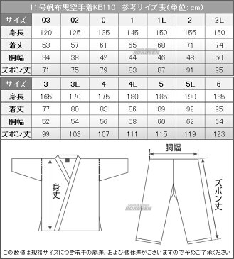 【ISAMI・イサミ】11号帆布黒空手着　伝統派　KB-110　上下セット（KB110）03号〜6号 空手衣 空手道着 ネーム刺繍別注対応【送料無料】【smtb-k】【ky】