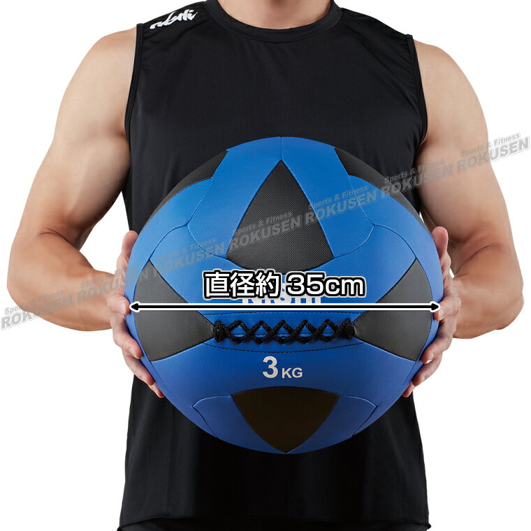 ろくせんの【NISHI ニシ・スポーツ】メガソフトメディシンボールII 6kg 3833A848 ストレングストレーニング 筋トレ ニシスポーツ｜アングル2