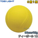 【TOEI LIGHT・トーエイライト】ティーボール12（6個1組）　B-6169（B6169） 6ヶ1組 ソフトスポンジボール ジスタス XYSTUS