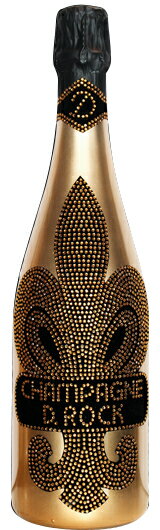 D.ROCK BRUT GOLD 750ml　正規品　シャンパン　クリスタル装飾　高級シャンパン　お祝　高級感　輝き　誕生日　パーティ　特別