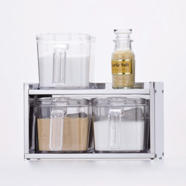 メイドインジャパン　ステンレス製調味料ラック2　HB-1778