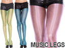 【メール便3点まで270円】MusicLegs(ミュージックレッグス)シャイニーメタリックパンティストッキング/タイツ ML7180 光沢 ネオンピンク ネオングリーン ターコイズブルー パンティストッキング パンスト ダンス衣装 インナー ダンサー 派手 A408-A410