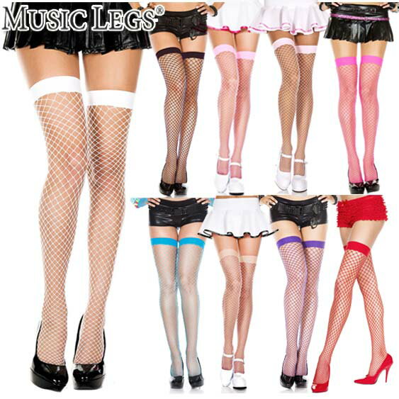 【メール便3点まで270円】MusicLegs(ミュージックレッグス)ミニダイヤモンドネットサイハイストッキング/網タイツ ML4930 ニーハイ オーバーニー コスプレ フォーマル 発表会 レディース パンスト 膝上 ダンス 衣装 コスチューム カラータイツ A1163-A1171