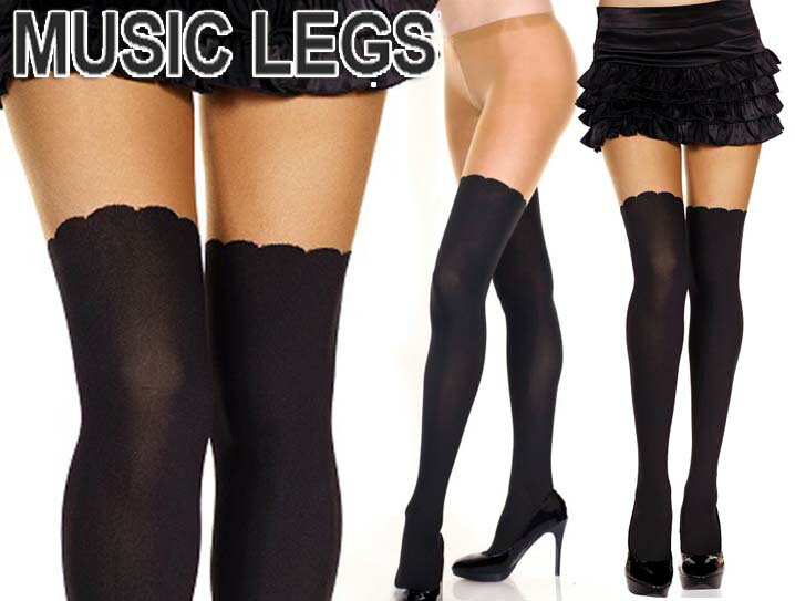 MusicLegs(ミュージックレッグ) ツートーンタイツ/ストッキング ML7241 ブラック×ベージュ パーティー ダンス ダンサー レディース ダ..