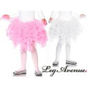 キッズ用Leg Avenue(レッグアベニュー)アコーディオンチュールレイヤードパニエ ピンク ホワイト 白 子供用/チュチュ/ペチコート バレエ コスプレ A...