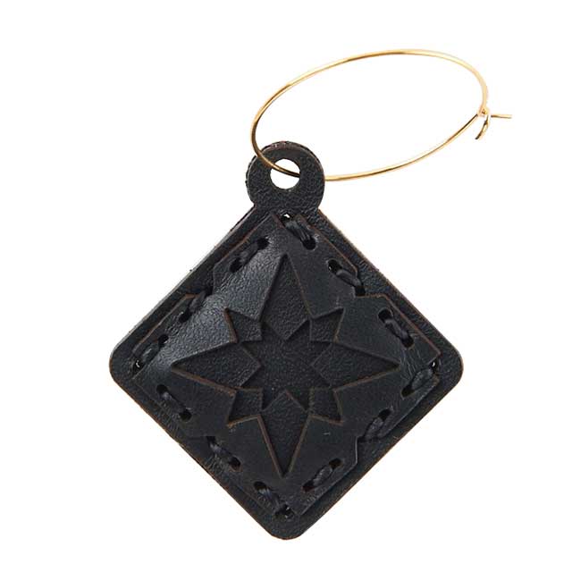 Ojaga design オジャガデザイン MONACHIA　ピアス　ブラック　メイドインジャパン