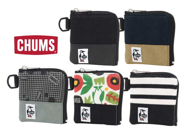 CHUMS チャムス　Square Coin Case Sweat Nylon スクエア コイン ケース スウェット ナイロン　L字ウォレット　財布　ウォレット
