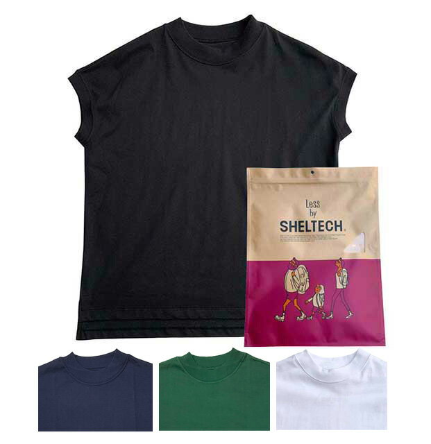 SHELTECH シェルテック　Ws FRENCH TEE レディース フレンチ Tシャツ　4色（BLACK/WHITE/NAVY/GREEN）