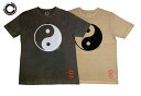 【SALE 40 OFF】Cloveru クローバル YIN YANG TEE 隠と陽 Tシャツ 2色（ROCK BLACK/SAND BROWN) 半袖 2023S/S