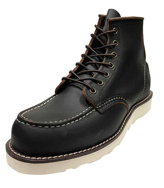 RED WING　レッドウィング　6" CLASSIC MOC　6インチ クラシックモック　BLACK ブラック　Dワイズ　RED..