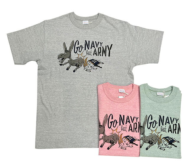 【SALE】 WAREHOUSE ウエアハウス Lot 4096 88/12 GO NAVY 杢クルーネックT Tシャツ 半袖 3色（GRAY/RED/GREEN）2023年モデル