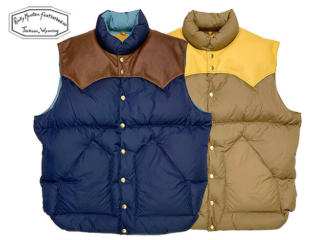 楽天ローリングストーンRocky Mountain Featherbed ロッキーマウンテンフェザーベッド　DOWN VEST ダウンベスト　2023年モデル　ロッキーマウンテン　MADE IN JAPAN