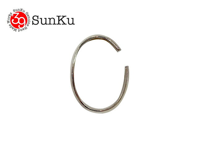 Rakuten - Sunku サンク　ROUND EAR CUFF(LONG) バー イヤーカフ　片耳用　SILVER925 シルバー　SK-308-RND