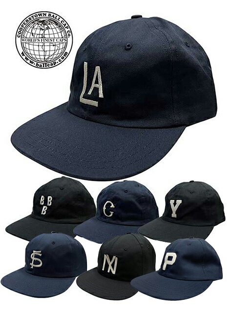 COOPERSTOWN クーパーズタウン　BALL CAP　スモールロゴ キャップ　ベースボールキャップ　アメリカ製