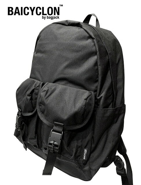 BAICYCLON by bagjack バイシクロン バイ バグジャック　BACKPACKバックパック　BLACK ブラック　500D CORDURA　撥水加工