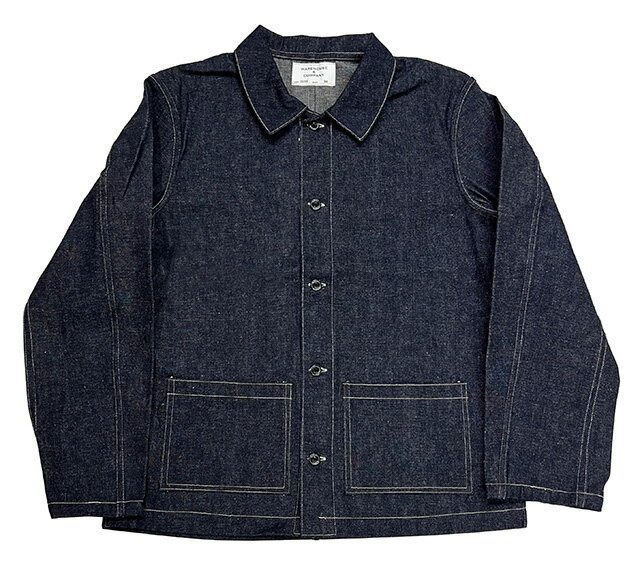 WAREHOUSE ウエアハウス　Lot 2216 NEWDEAL PROGRAMS DENIM COVERALL　INDIGO　ニューディール プログラム デニムジャケット　NON WASH ノンウォッシュ　デニムジャケット