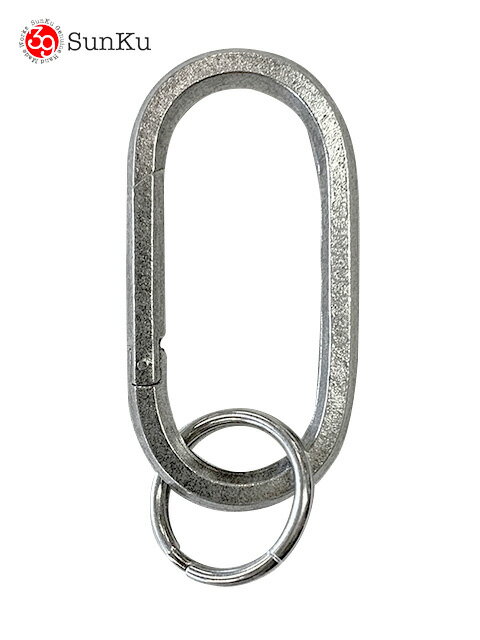 乐天商城 - Sunku サンク　HEXAGON CARABINER ヘキサゴン カラビナ　シルバー　キーホルダー　キーリング