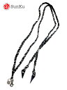 Sunku サンク BANDANA MULTI SHOULDER STRAP バンダナ マルチ ショルダー ストラップ BLACK ブラック ネックストラップ スマホショルダー